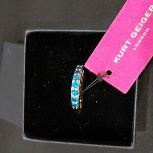 KURT GEIGER LONDON RING Blue Accents Ring